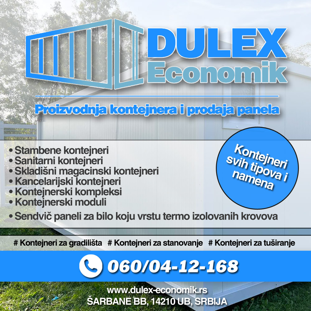 DULEX ECONOMIK – Proizvodnja kontejnera i prodaja panela