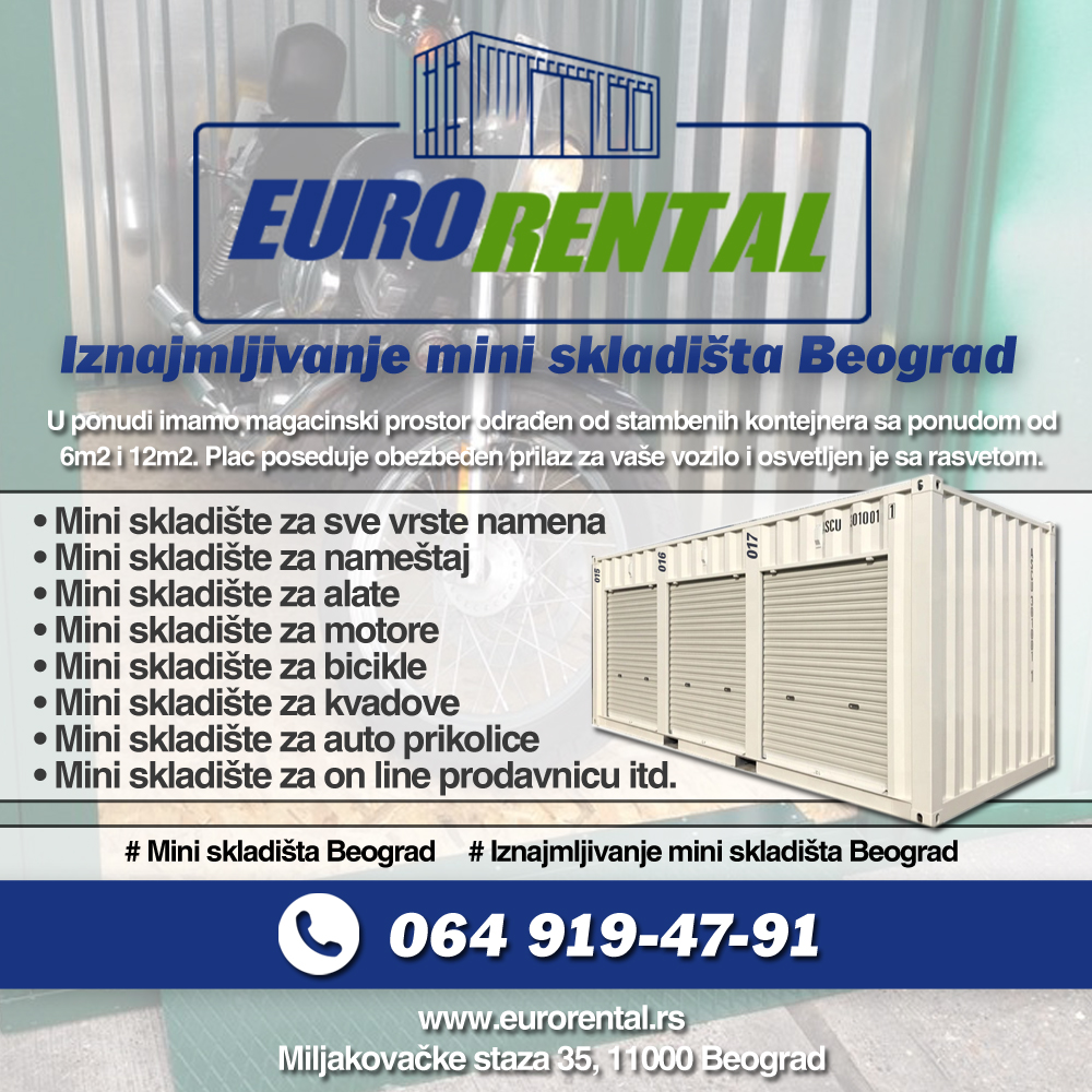 Najam mini skladišta Beograd – Euro Rental
