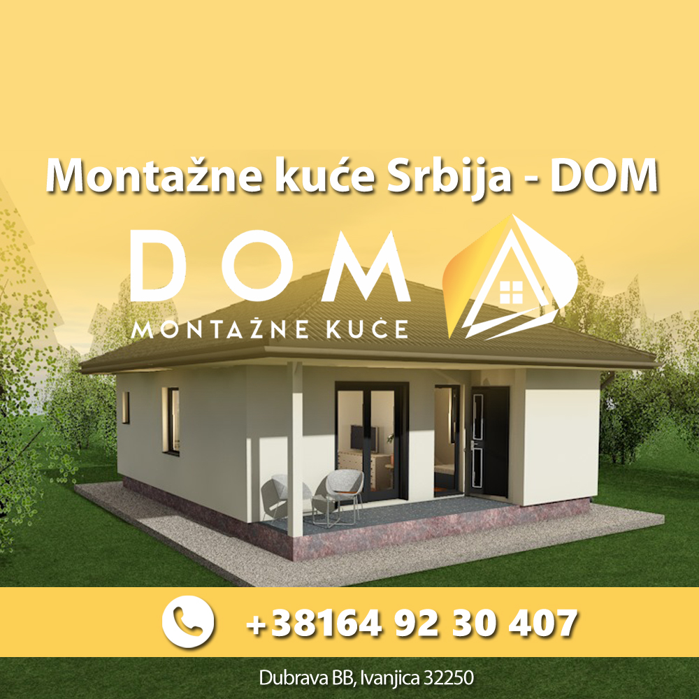 Montažne kuće Srbija – DOM