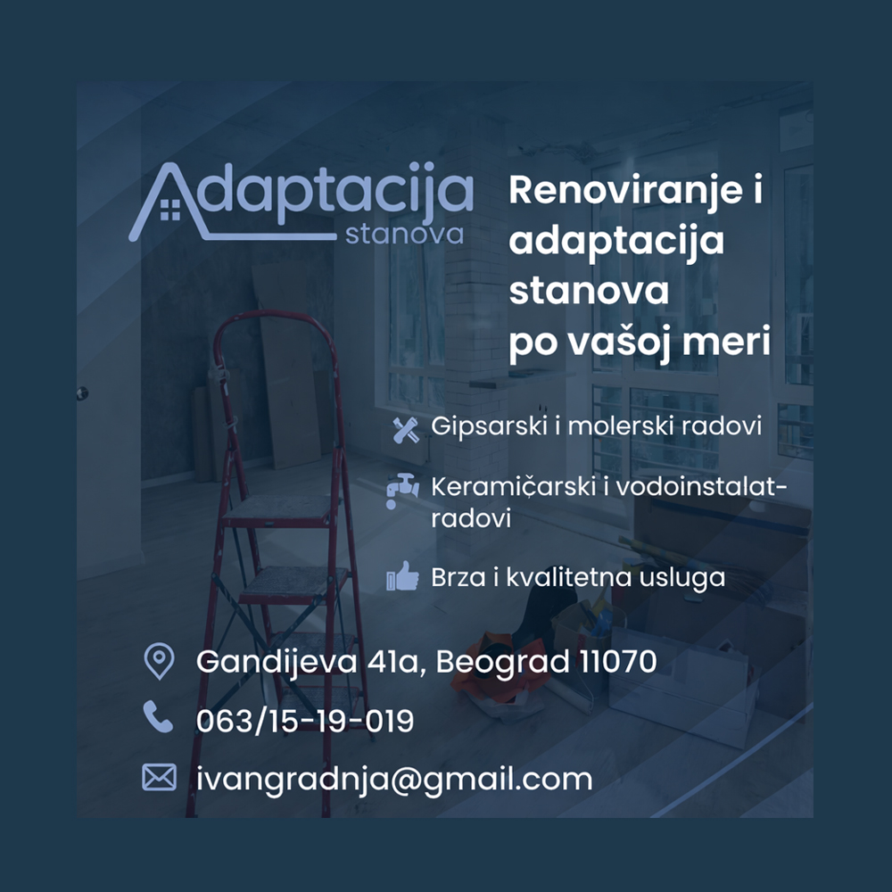 Renoviranje i adaptacije stanova Beograd – Adaptacija stanova Beograd