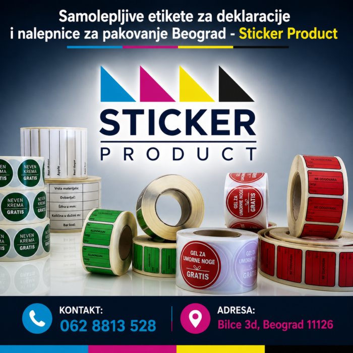 Samolepljive etikete za deklaracije i nalepnice za pakovanje Beograd – Sticker Product